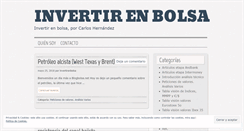 Desktop Screenshot of blogbolsa.net